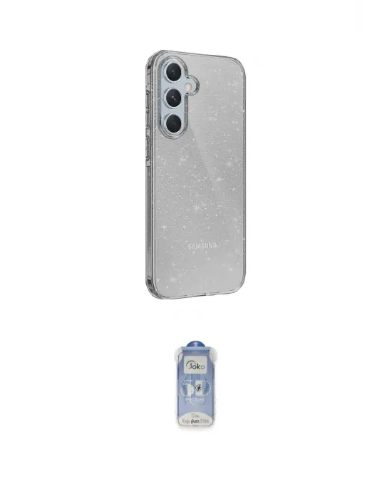 ieg™ Galaxy A25 5G Kılıf Yankı Doku Prime - Siyah Joko Magic 5D Cam