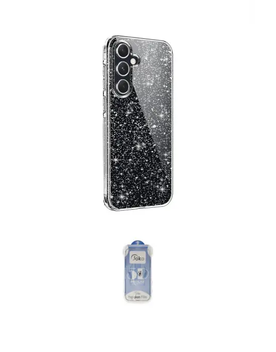 ieg™ Galaxy A25 5G Kılıf Yankı Doku Prime - Siyah Joko Magic 5D Cam