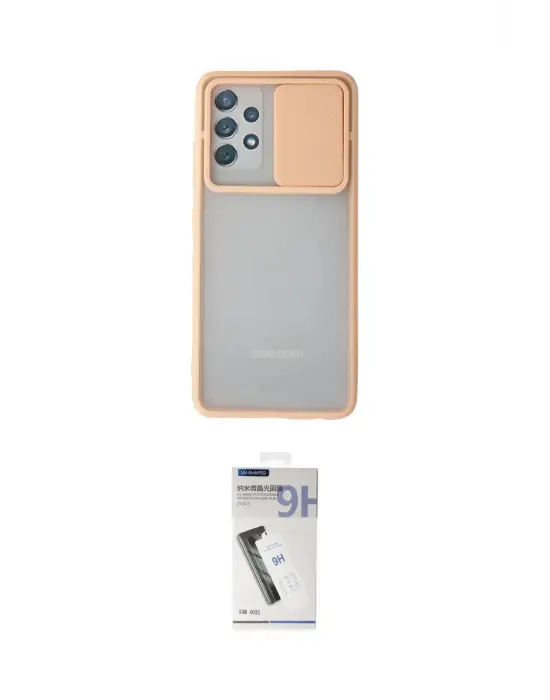 ieg™ Galaxy A32 Kılıf Vadi Çizgi - Şeffaf Uv Polymer Nano Ekran Koruyucu