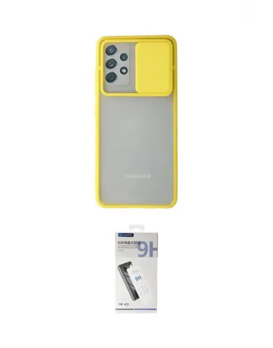 ieg™ Galaxy A32 Kılıf Vadi Çizgi - Şeffaf Uv Polymer Nano Ekran Koruyucu