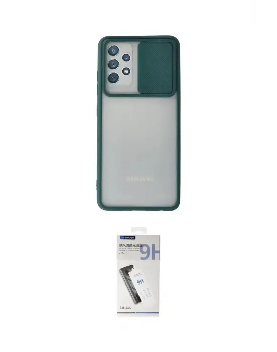 ieg™ Galaxy A32 Kılıf Vadi Çizgi - Şeffaf Uv Polymer Nano Ekran Koruyucu