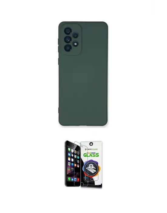 ieg™ Galaxy A53 5G Kılıf Ahenk Serisi - Şeffaf Temperli Cam Ekran Koruyucu