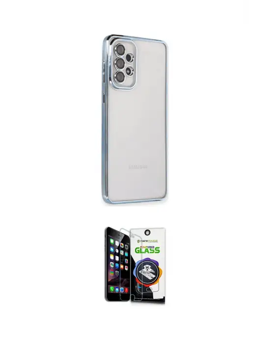 ieg™ Galaxy A53 5G Kılıf Vadi Minimal - Şeffaf Temperli Cam Ekran Koruyucu