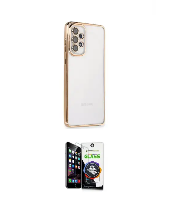 ieg™ Galaxy A53 5G Kılıf Vadi Minimal - Şeffaf Temperli Cam Ekran Koruyucu