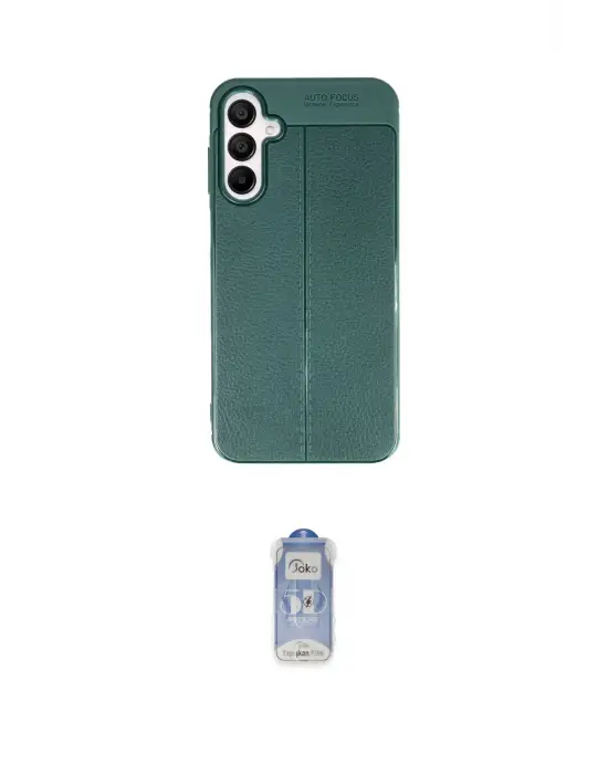 ieg™ Galaxy A55 5G Kılıf Doruk Klasik Özel Seri - Siyah Joko Magic 5D Cam