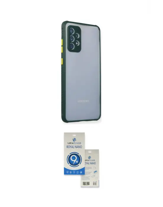 ieg™ Galaxy A72 Kılıf Nova Asil Özel Seri - Şeffaf Royal Nano Ekran Koruyucu
