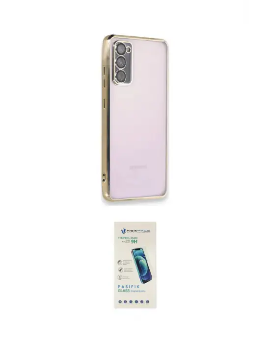 ieg™ Galaxy S20 FE Kılıf Vadi Minimal - Şeffaf Pasifik Cam Ekran Koruyucu