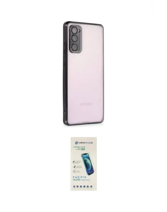 ieg™ Galaxy S20 FE Kılıf Vadi Minimal - Şeffaf Pasifik Cam Ekran Koruyucu