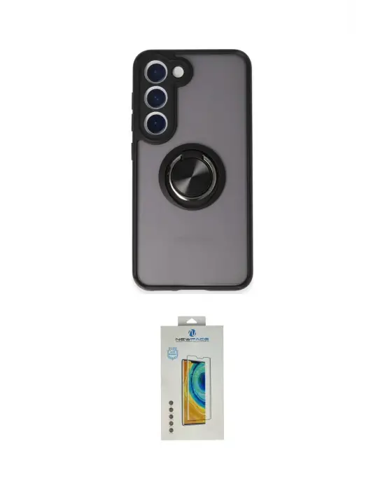 ieg™ Galaxy S23 Kılıf Yörünge Çizgi - Şeffaf Polymer Nano Ekran Koruyucu