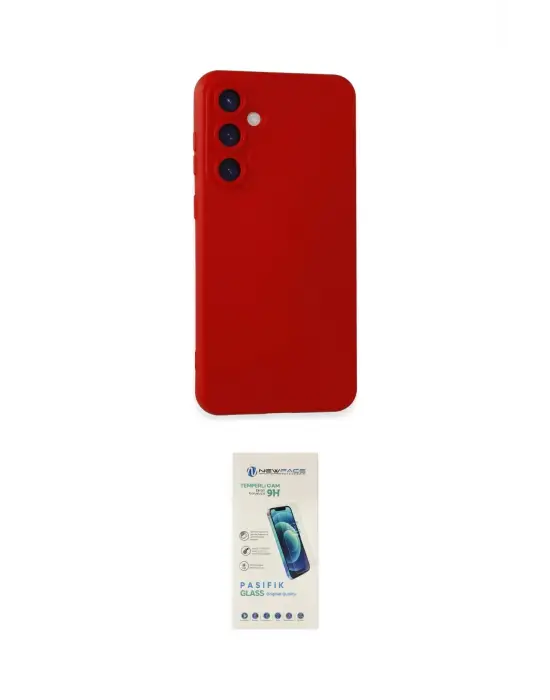 ieg™ Galaxy S24 Plus Kılıf Ahenk Serisi - Şeffaf Pasifik Cam Ekran Koruyucu