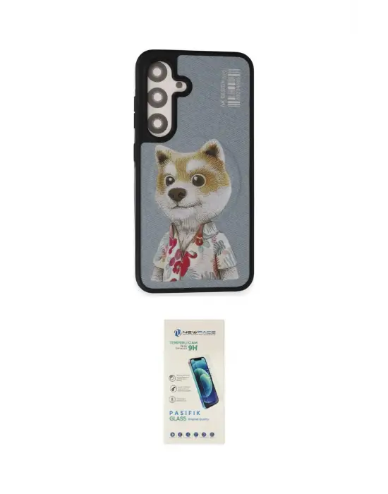 ieg™ Galaxy S24 Plus Kılıf Siluet Modern Özel Seri - Şeffaf Pasifik Cam Ekran Koruyucu
