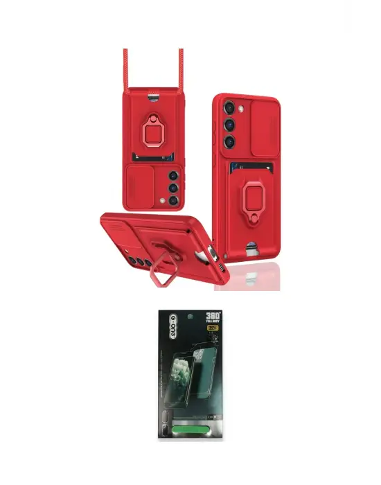 ieg™ Galaxy S24 Plus Kılıf Vadi Form Prime - Şeffaf 360 Full Body Arka Koruyucu