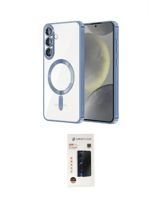 ieg™ Galaxy S26 Kılıf Nova Işık Özel Seri - Siyah 3D Antistatik Hayalet Cam Ekran Koruyucu