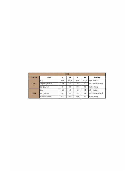 ieg™ Göğüs ve Sırt Dekolteli Dantelli Şort Takımı