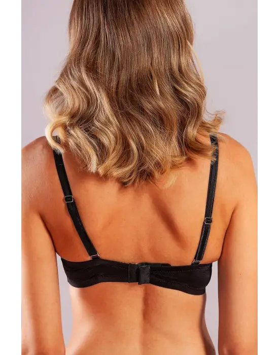ieg™ Golshan Gabrıella Balconette Foam Cup Bra, SİYAH Konforlu ve Şık Sütyen, Strapless