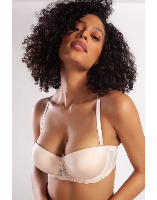 ieg™ Golshan Gala Push-Up Strapless Bra, Ten Konforlu ve Şık Sütyen, Strapless