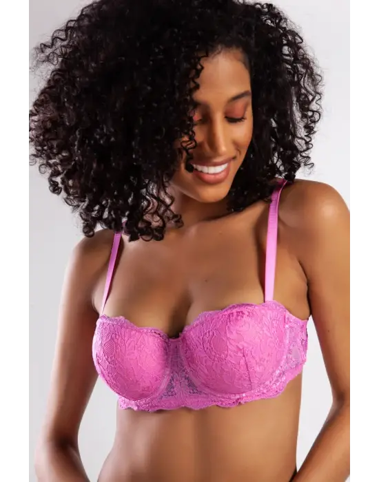 ieg™ Golshan G.Colors Push Up Strapless Bra, Pembe Konforlu ve Şık Sütyen