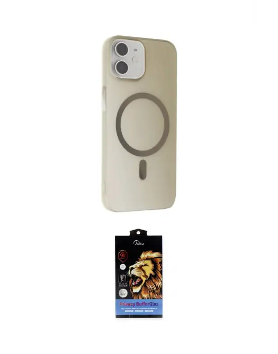 ieg™ iPhone 11 Kılıf Çekirdek Modern Prime - Siyah Buffer Hayalet Cam Ekran Koruyucu