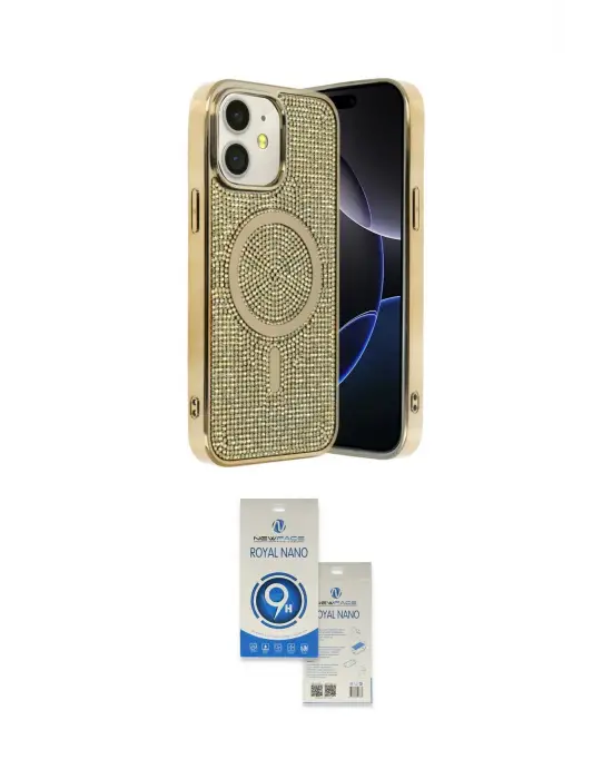 ieg™ iPhone 11 Kılıf Eksen Çizgi - Şeffaf Royal Nano Ekran Koruyucu