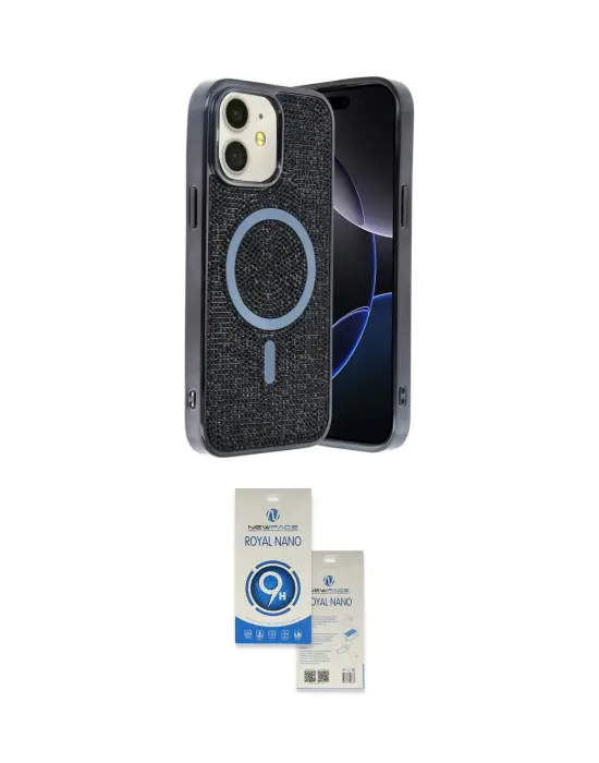 ieg™ iPhone 11 Kılıf Eksen Çizgi - Şeffaf Royal Nano Ekran Koruyucu