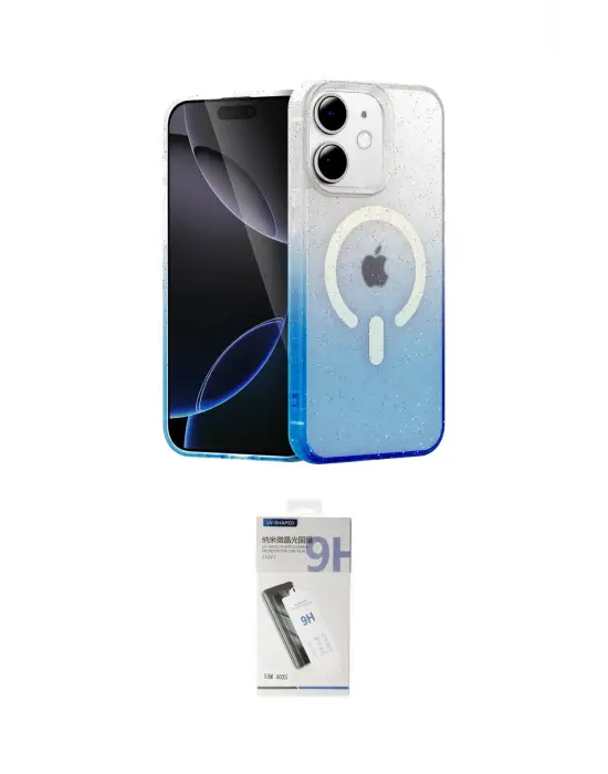ieg™ iPhone 11 Kılıf Eksen Minimal Özel Seri - Şeffaf Uv Polymer Nano Ekran Koruyucu