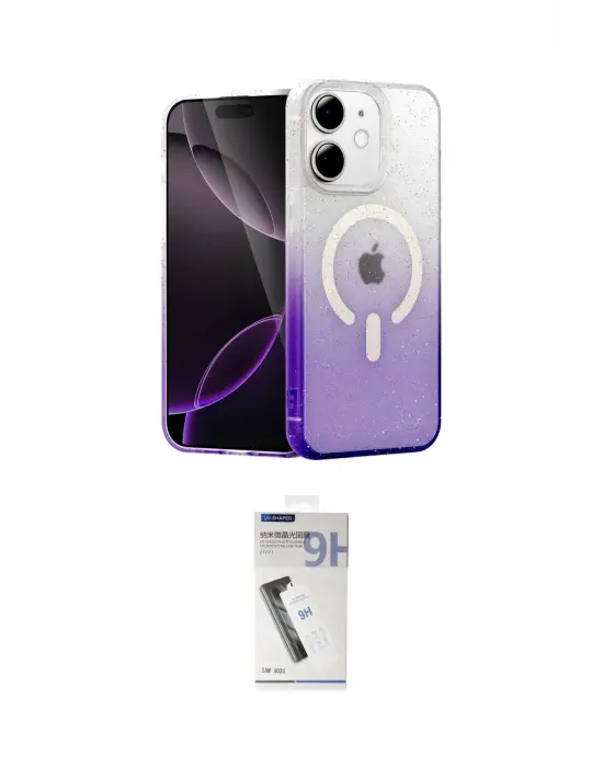 ieg™ iPhone 11 Kılıf Eksen Minimal Özel Seri - Şeffaf Uv Polymer Nano Ekran Koruyucu