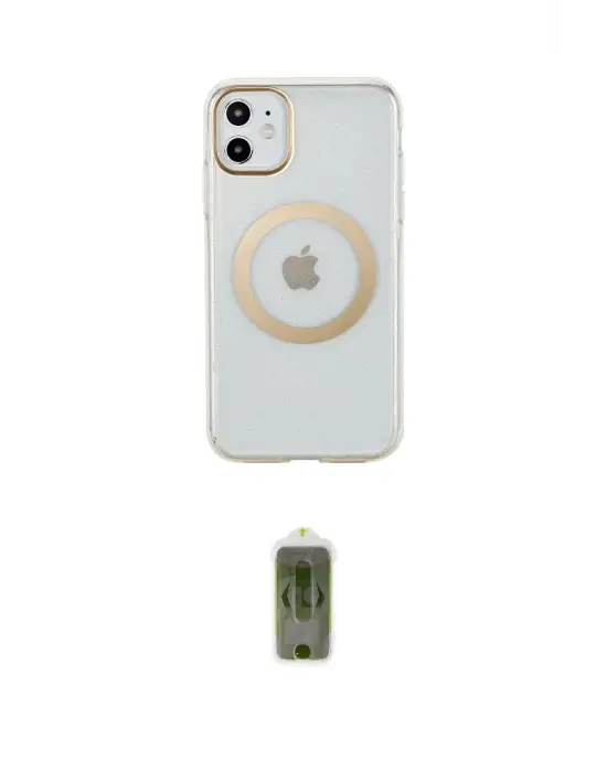 ieg™ iPhone 11 Kılıf Pusula Form - Siyah Joko Magic 5D Hayalet Cam