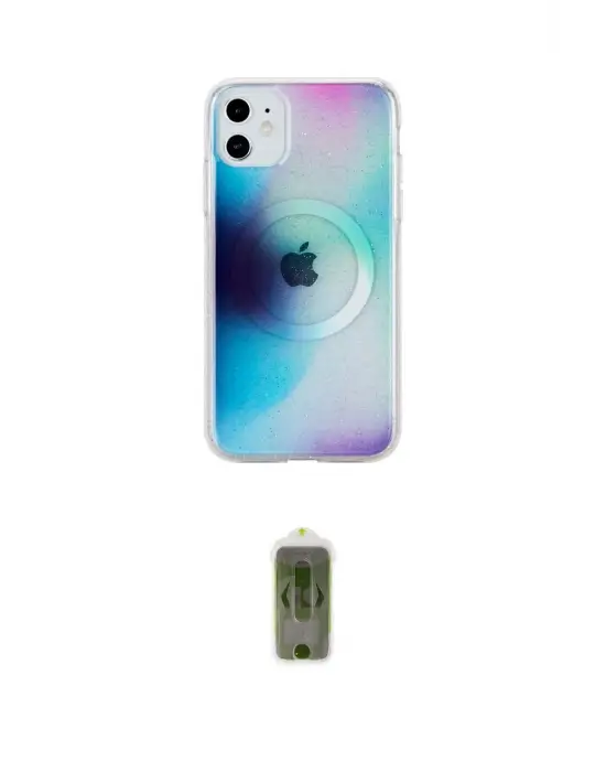 ieg™ iPhone 11 Kılıf Pusula Form - Siyah Joko Magic 5D Hayalet Cam