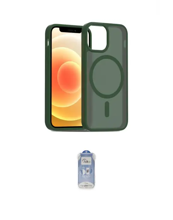 ieg™ iPhone 11 Kılıf Siluet Minimal Prime - Siyah Joko Magic 5D Cam