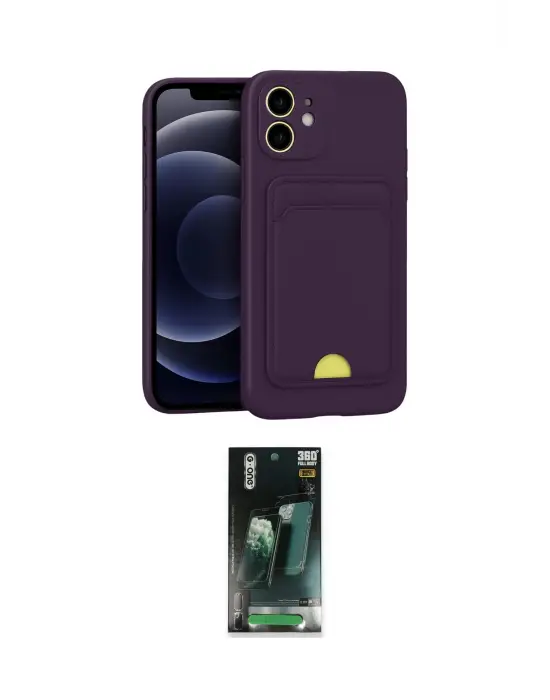 ieg™ iPhone 11 Kılıf Vadi Çizgi Prime - Şeffaf 360 Full Body Arka Koruyucu
