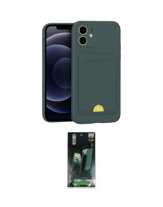 ieg™ iPhone 11 Kılıf Vadi Çizgi Prime - Şeffaf 360 Full Body Arka Koruyucu
