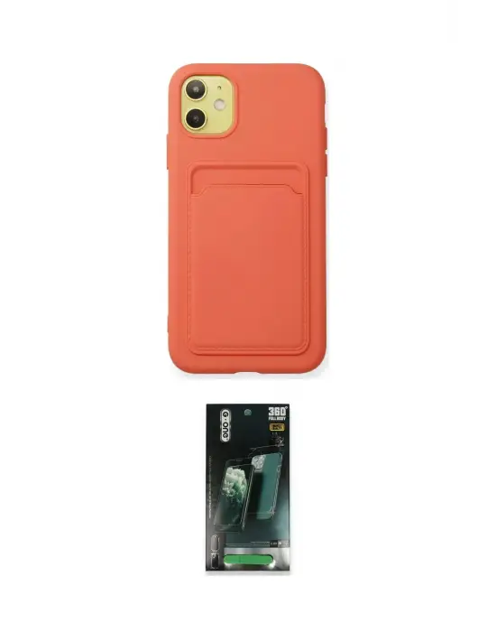 ieg™ iPhone 11 Kılıf Vadi Çizgi Prime - Şeffaf 360 Full Body Arka Koruyucu