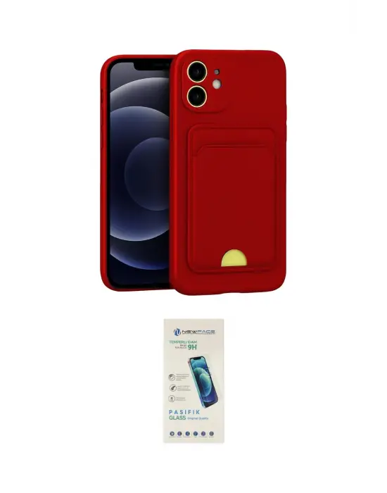 ieg™ iPhone 11 Kılıf Vadi Çizgi Prime - Şeffaf Pasifik Cam Ekran Koruyucu