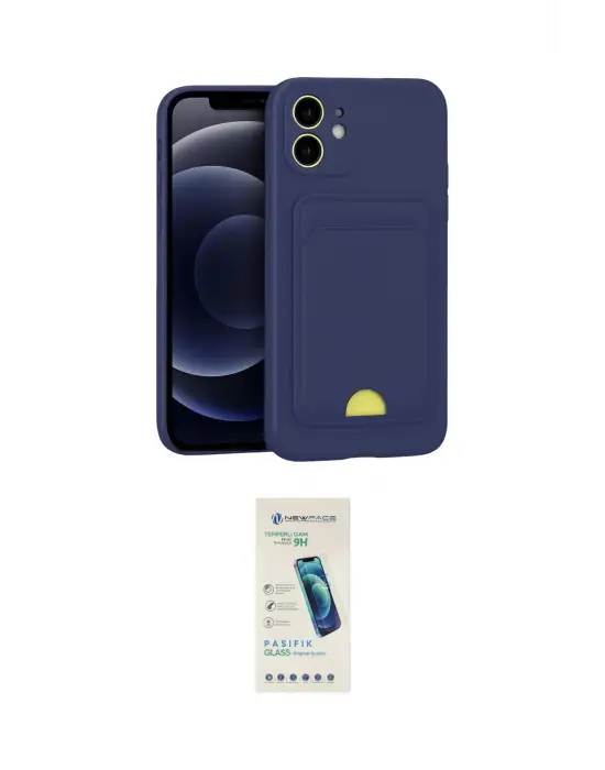 ieg™ iPhone 11 Kılıf Vadi Çizgi Prime - Şeffaf Pasifik Cam Ekran Koruyucu