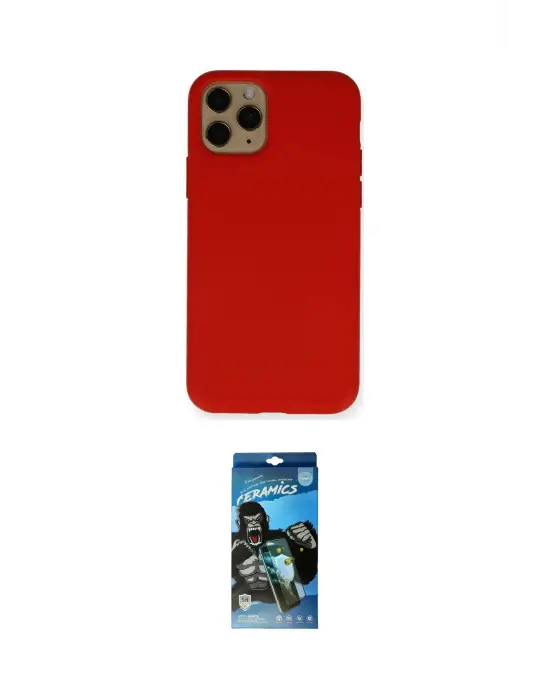 ieg™ iPhone 11 Pro Kılıf Ahenk Serisi - Siyah 34D Izgaralı Cam