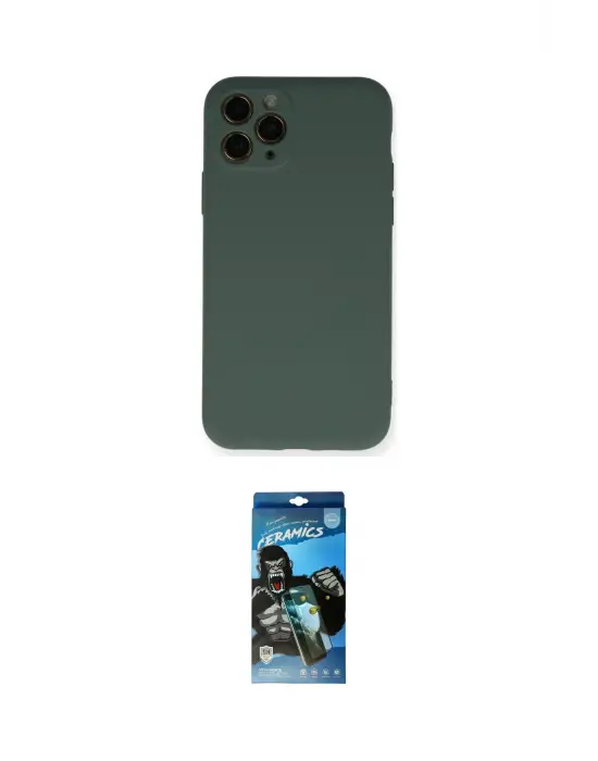 ieg™ iPhone 11 Pro Kılıf Ahenk Serisi - Siyah 34D Izgaralı Cam