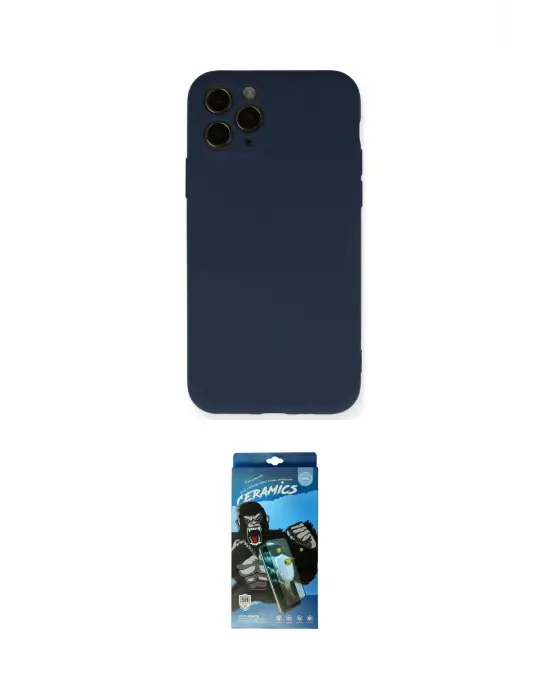 ieg™ iPhone 11 Pro Kılıf Ahenk Serisi - Siyah 34D Izgaralı Cam