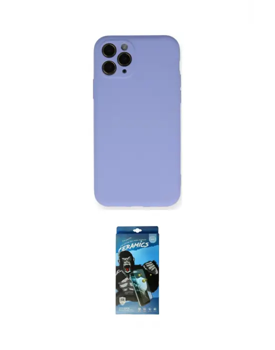 ieg™ iPhone 11 Pro Kılıf Ahenk Serisi - Siyah 34D Izgaralı Cam