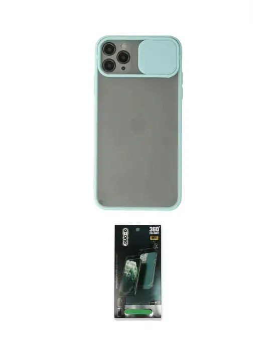 ieg™ iPhone 11 Pro Kılıf Vadi Çizgi - Şeffaf 360 Full Body Arka Koruyucu