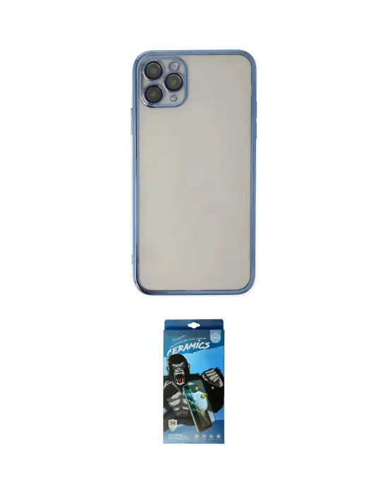 ieg™ iPhone 11 Pro Kılıf Vadi Minimal - Siyah 34D Izgaralı Cam