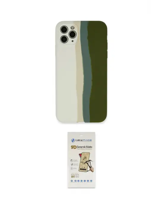 ieg™ iPhone 11 Pro Kılıf Yadigar Çizgi - Siyah Mat Seramik Nano Ekran Koruyucu