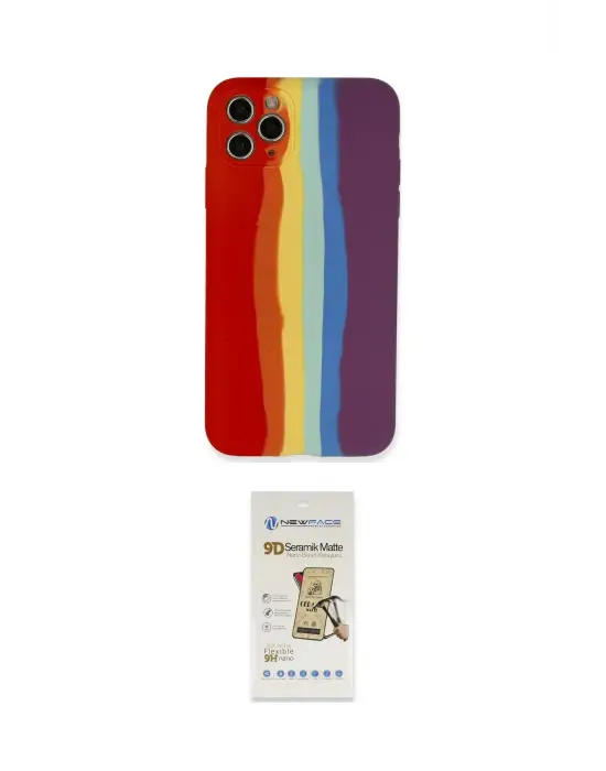 ieg™ iPhone 11 Pro Kılıf Yadigar Çizgi - Siyah Mat Seramik Nano Ekran Koruyucu