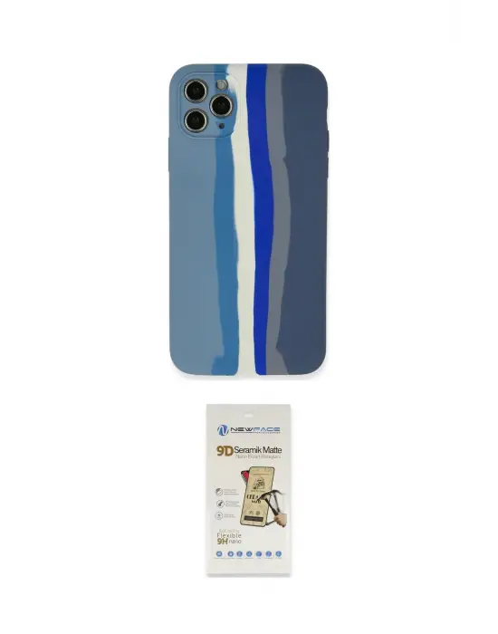 ieg™ iPhone 11 Pro Kılıf Yadigar Çizgi - Siyah Mat Seramik Nano Ekran Koruyucu