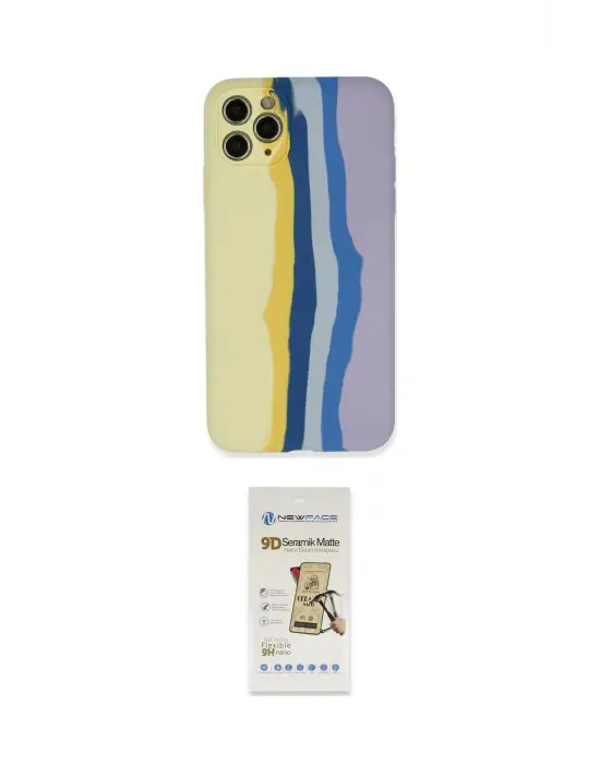 ieg™ iPhone 11 Pro Kılıf Yadigar Çizgi - Siyah Mat Seramik Nano Ekran Koruyucu