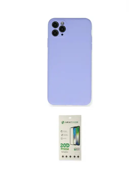 ieg™ iPhone 11 Pro Max Kılıf Ahenk Serisi - Siyah 20D Premium Cam Ekran Koruyucu