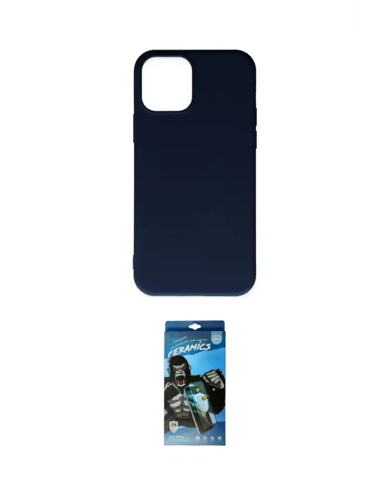 ieg™ iPhone 11 Pro Max Kılıf Ahenk Serisi - Siyah 34D Izgaralı Cam