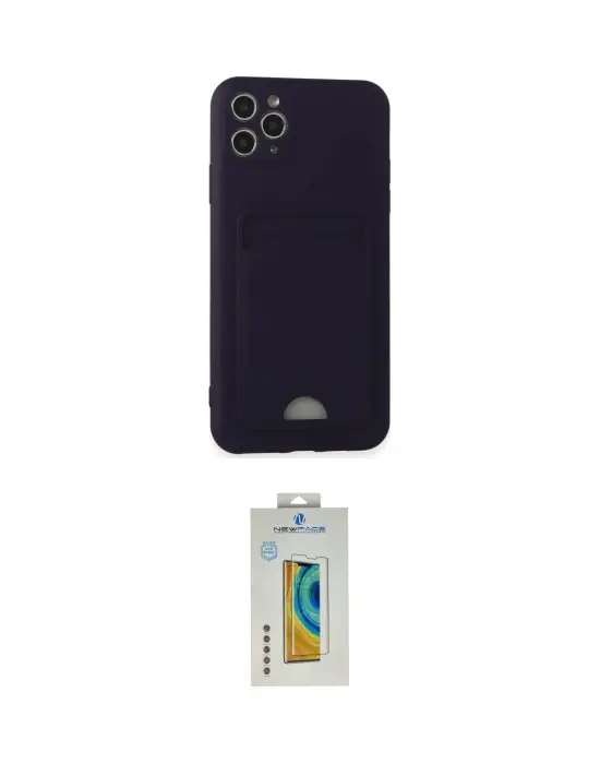 ieg™ iPhone 11 Pro Max Kılıf Vadi Çizgi Prime - Siyah Polymer Nano Ekran Koruyucu