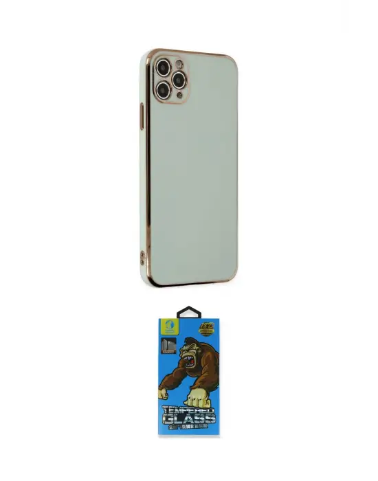 ieg™ iPhone 11 Pro Max Kılıf Yankı Serisi - Siyah 18D Cam Ekran Koruyucu