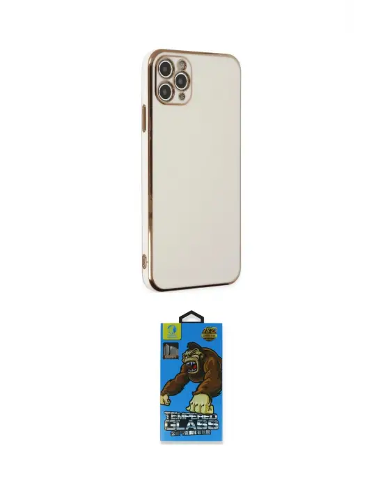 ieg™ iPhone 11 Pro Max Kılıf Yankı Serisi - Siyah 18D Cam Ekran Koruyucu