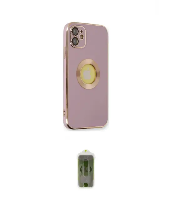 ieg™ iPhone 12 Kılıf İz Form Serisi - Siyah Joko Magic 5D Hayalet Cam